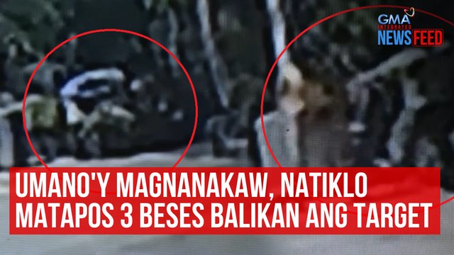 Umano'y magnanakaw, natiklo matapos 3 beses balikan ang target | GMA Integrated Newsfeed