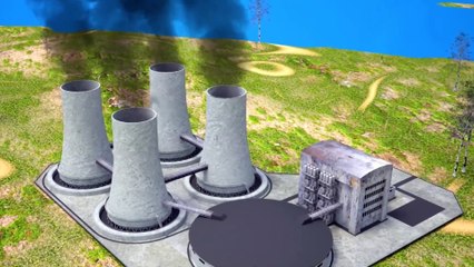 Power Generation in a Nuclear Power Plant Explained with 3D Animation