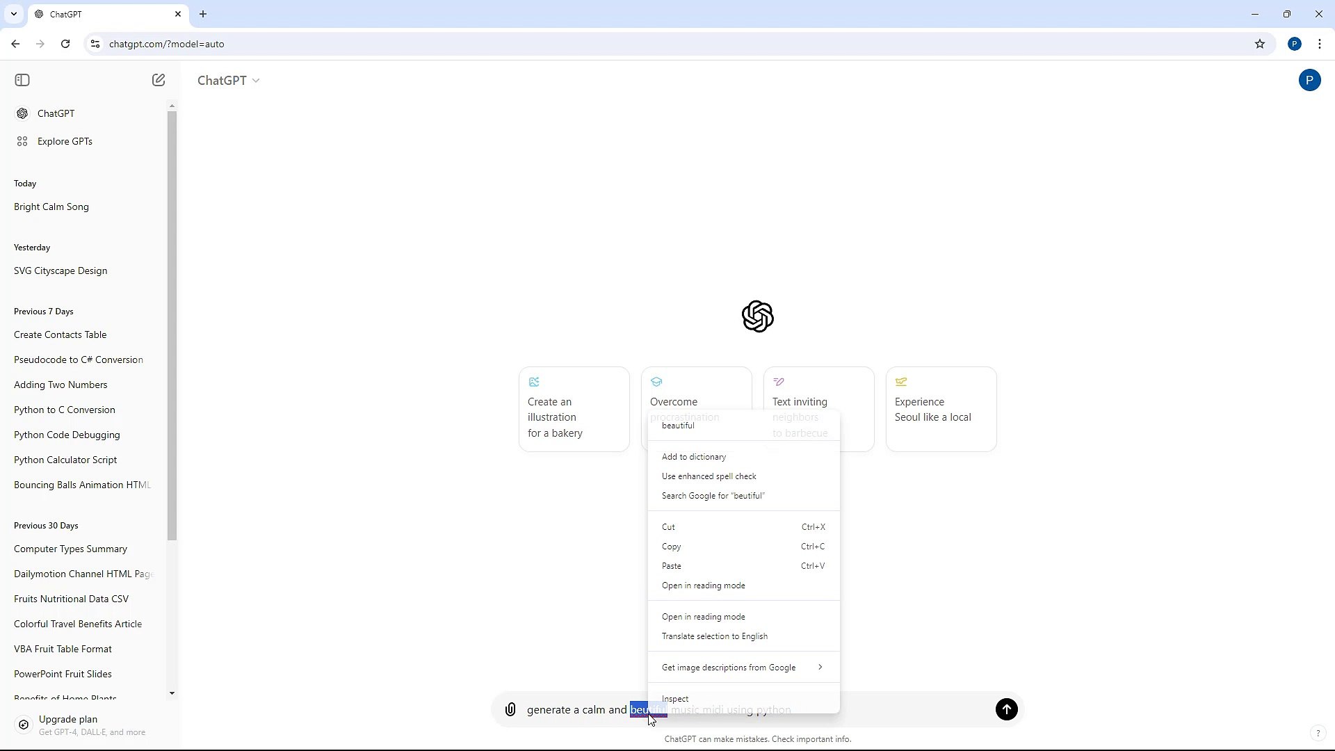 ChatGPT Course Section 20 Creating MIDI Notation Python Code