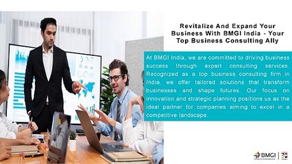 Revitalize and Expand Your Business with BMGI India - Your Top Business Consulting Ally
