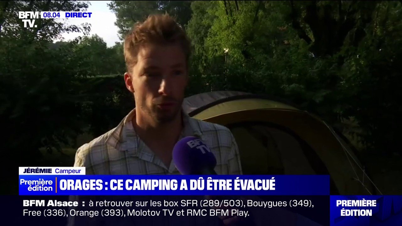 "On a eu un peu peur de la foudre": ce campeur en Isère a dû être évacué à cause des orages