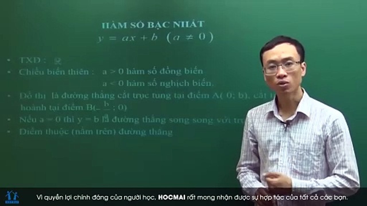 1. Bài 01. Vẽ đồ thị hàm số bậc nhất. (Luyện thi vào 10 Chuyên Toán CT1 ) - HOCMAI 2024-05-14 23_23