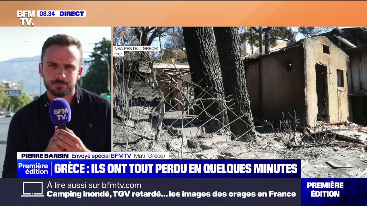 Grèce: selon les pompiers, l'incendie est maîtrisé mais les habitants craignent de nombreuses reprises de feux