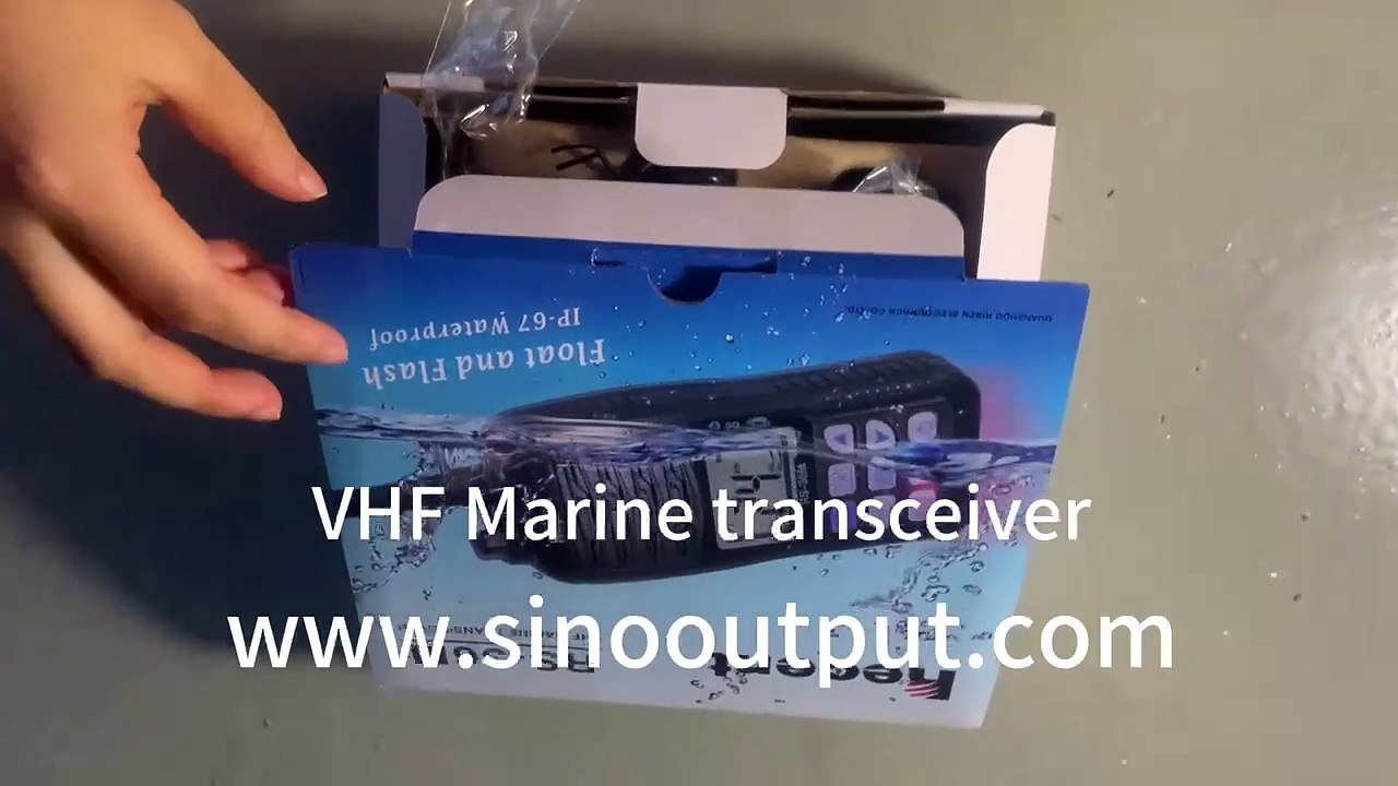 Sinooutput RS-36M VHF Marine Portable Waterproof Transceiver / IPX7 Float VHF Handheld Marine Radio.