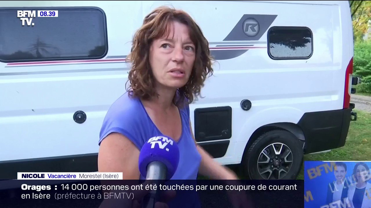 "L'eau est arrivée soudainement, comme une vague": cette campeuse témoigne des dégâts causés par les orages dans ce camping en Isère
