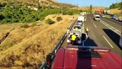 Van'a gelen otobüs kaza yaptı!