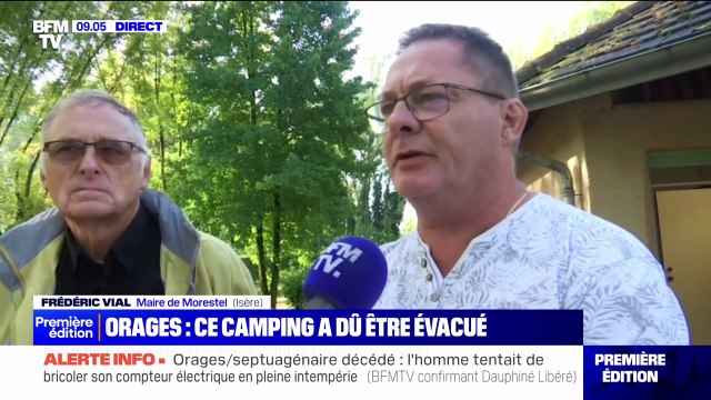 Orages en Isère: Une départementale est coupée avec une ligne à haute tension qui est tombée , assure Frédéric Vial, maire de Morestel
