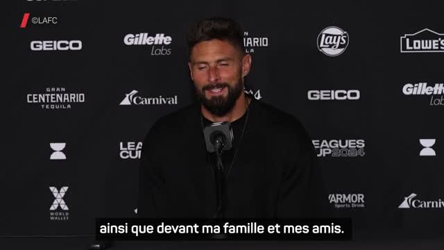 LAFC - Giroud raconte ses débuts avec son nouveau club : J'étais impatient de jouer