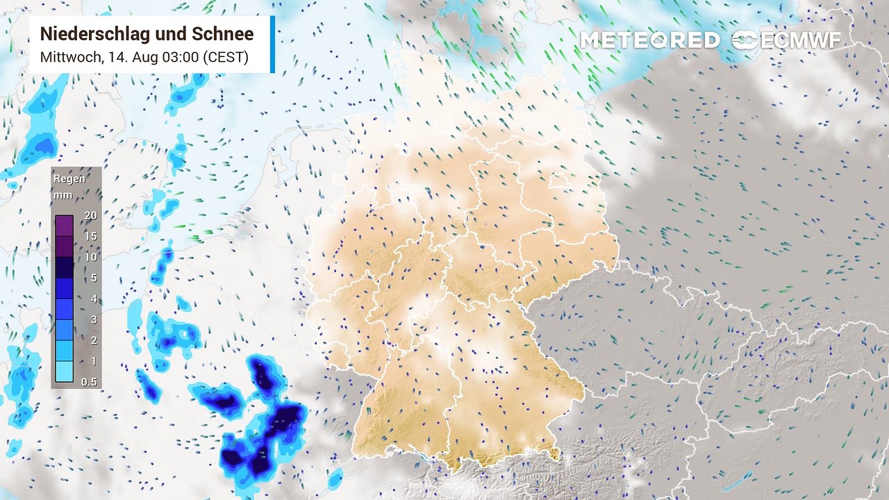 Am Mittwoch sind weitere schwere Gewitter und Unwetter in Deutschland unterwegs. Wen treffen sie?