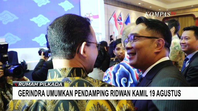 Sufmi Dasco Sebut Gerindra Bakal Umumkan Pendamping Ridwan Kamil Pada 19 Agustus Nanti