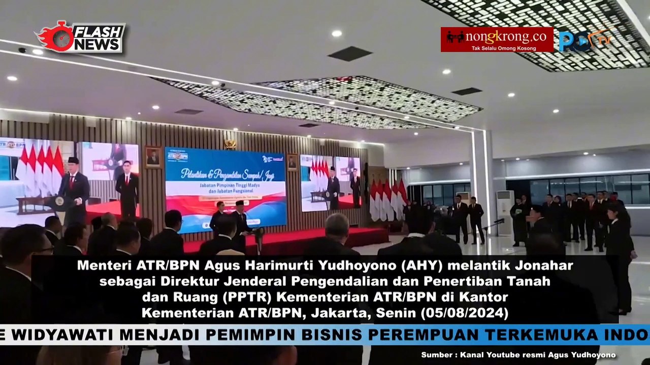 AHY Lantik Dirjen PTR Kementerian ATR BPN