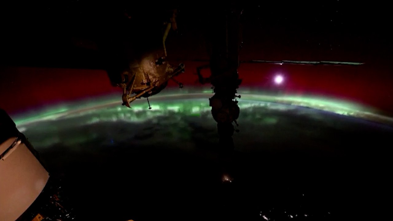 Un astronauta de la NASA graba una espectacular imagen de una aurora boreal vista desde el espacio