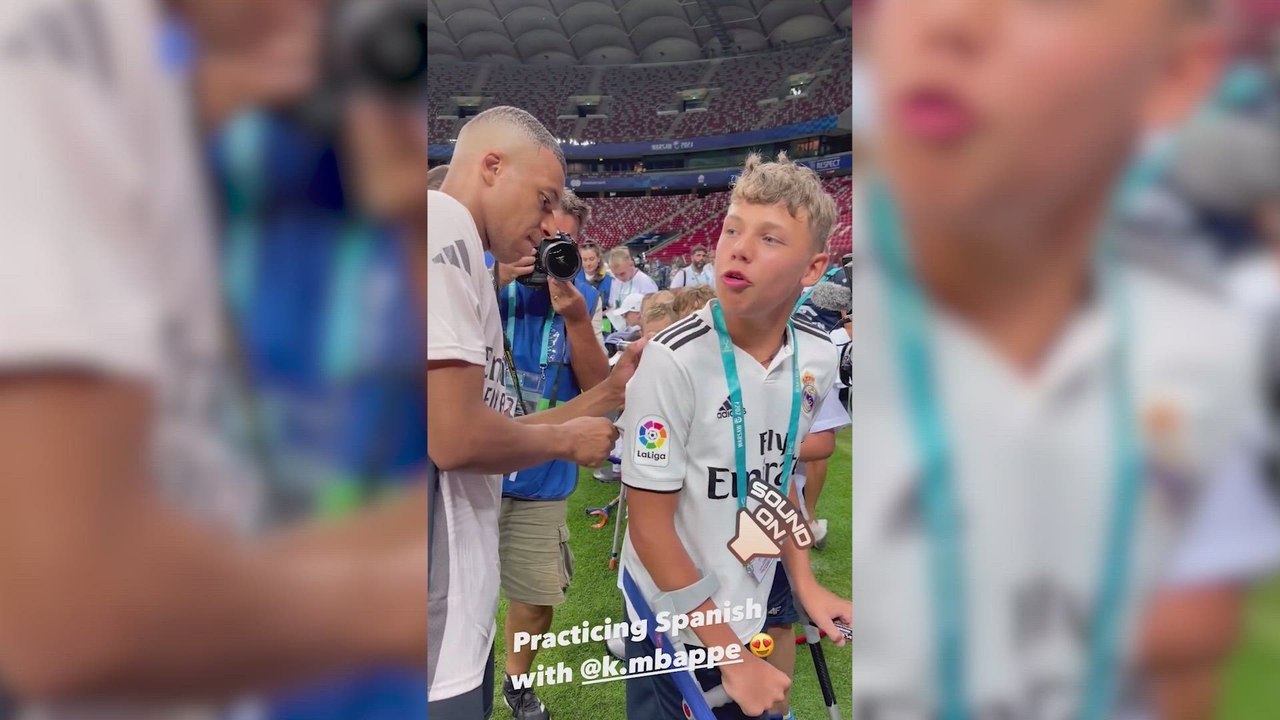 La conversación de Mbappé en castellano con un niño polaco que ha dejado loco a todo el mundo
