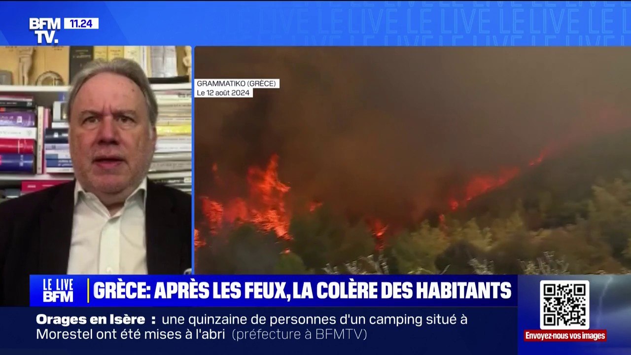 Incendies en Grèce: "Il s'agit d'une catastrophe publique", déplore Georgios Katrougalos (député grec et ancien ministre)