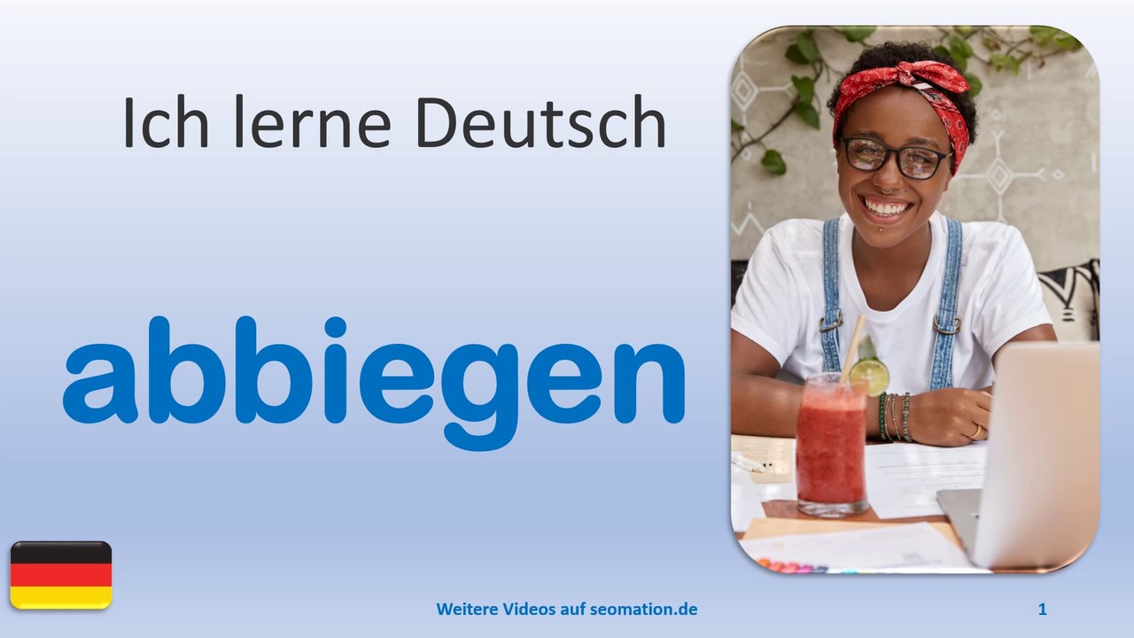✅abbiegen✅ Ich lerne Deutsch mit Texten und Bildern
