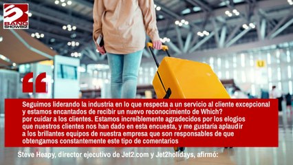 Jet2.com reconocida como la mejor aerolínea en satisfacción del cliente en la encuesta Which?