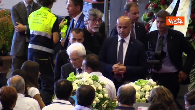 Anniversario crollo Ponte Morandi, le immagini del funerale delle vittime con Mattarella ARCHIVIO