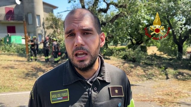 Maltempo in Umbria, alberi crollati e allagamenti: i vigili del fuoco al lavoro