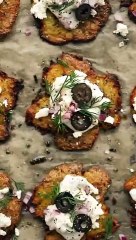 Greek Smashed Potatoes