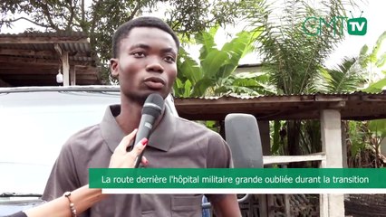 [#Reportage]  Libreville : la route derrière l'hôpital militaire grande oubliée durant la transition