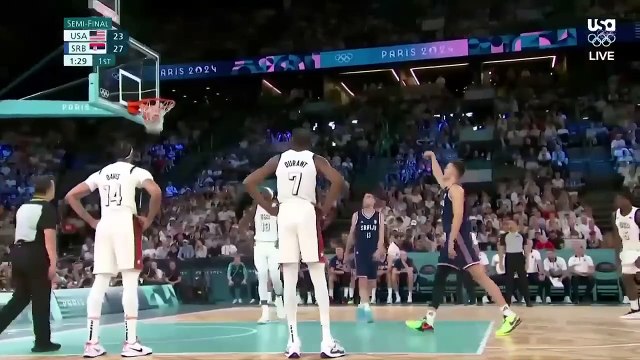 USA vs Serbia Basketball 2024 FULL GAME HIGHLIGHTS SEMI-FINALS Paris 2024 Olympics