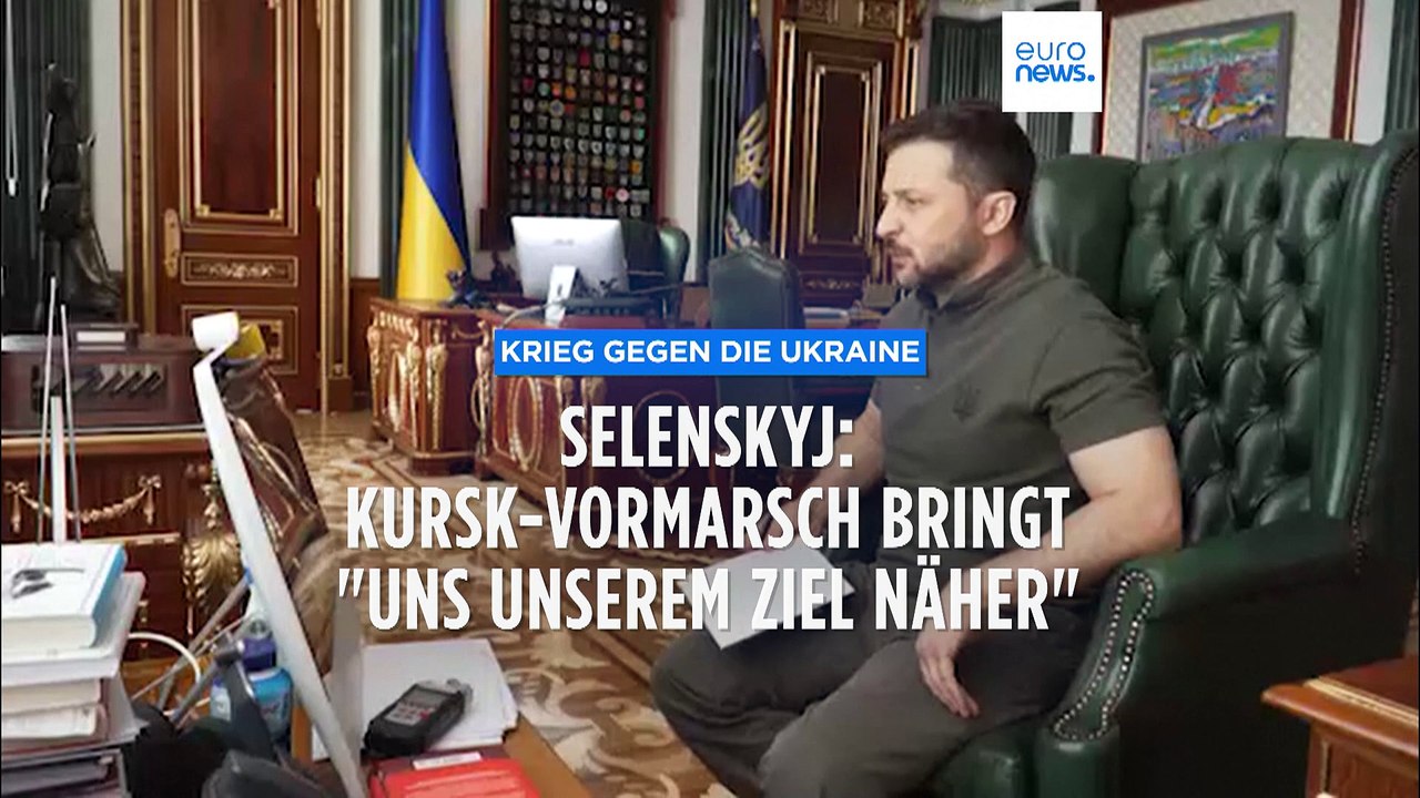 Selenskyj: Kursk-Vormarsch bringt 'uns unserem Ziel näher'