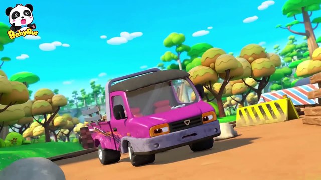 BabyBus - Kids Songs and Cartoons - Scary Monster, Go away! ｜ Monster Truck ｜ Car Cart..