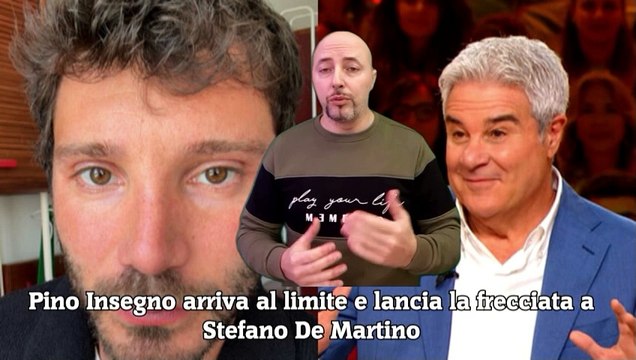 Pino Insegno arriva al limite e lancia la frecciata a Stefano De Martino