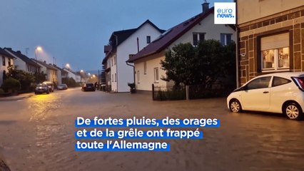 Des orages violents et des inondations en Allemagne et en Belgique