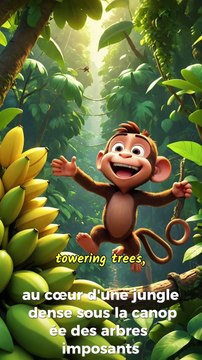 Le chaos des singes dans la jungle