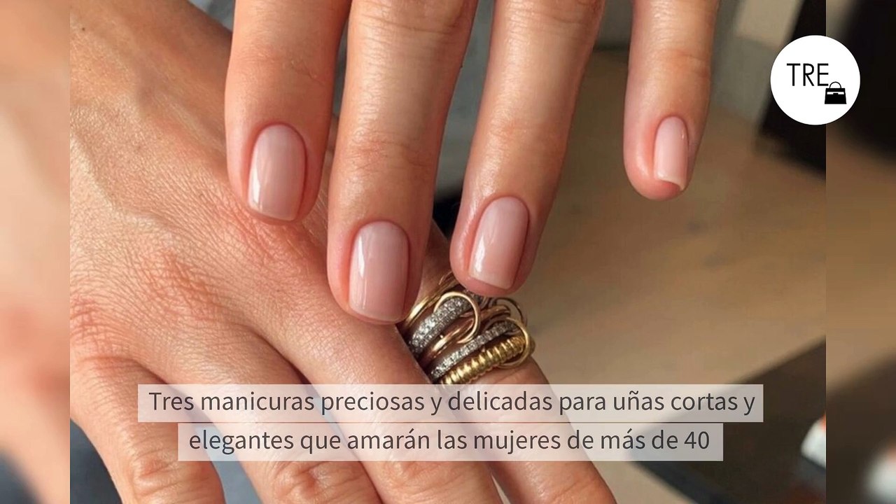 Tres manicuras preciosas y delicadas para uñas...
