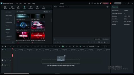 Filmora 13 intro template