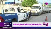 Muere guardia de seguridad arrollado por una rastra