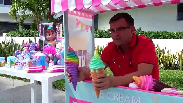 Diana and Roma Pretend Play Ice Cream Shop | Learning | How to Get Ice Cream