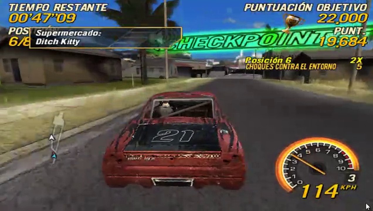 FlatOut Head On para PSP PPSSPP
