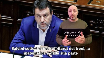 Salvini sotto torchio sui ritardi dei treni, la matematica è dalla sua parte