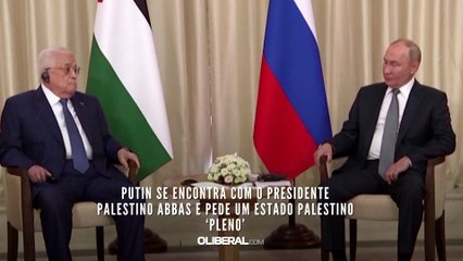 Putin se encontra com o presidente palestino Abbas e pede um Estado palestino ‘pleno’