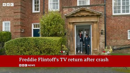 Freddie Flintoff returns to TV after Top Gear crash
