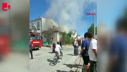 Alzheimer hastası komşusunu yangından kurtardı