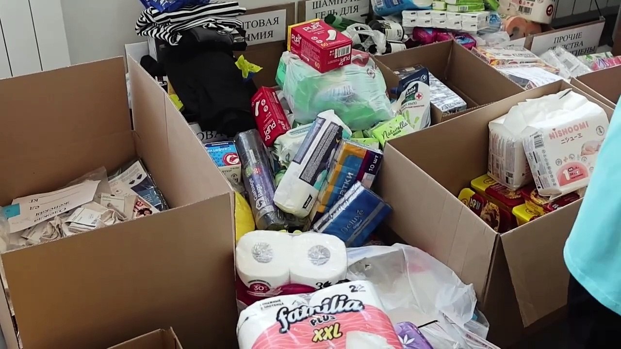 Recaudan ayuda humanitaria en Moscú para los habitantes de la región rusa de Kursk