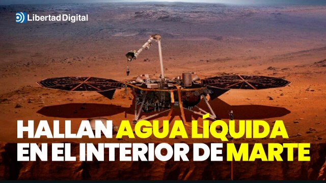 Los científicos hallan agua líquida en el interior de Marte