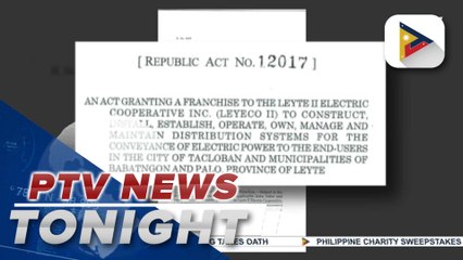 PBBM OKs franchise of Leyte Electric Cooperative