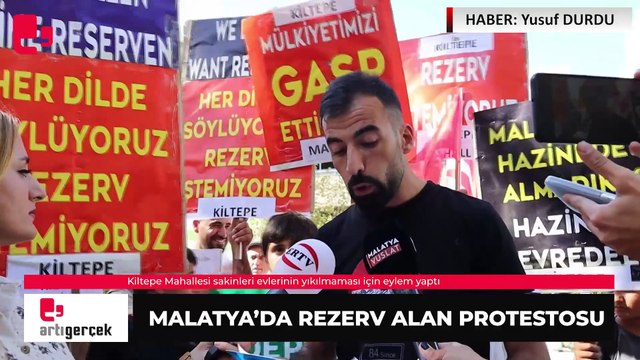 Malatya'da rezerv alan protestosu... 'Konteynerlerde kalıp, yeniden bir borçlanmak istemiyoruz' | Haber: Yusuf DURDU