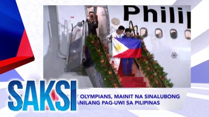 SAKSI RECAP: Pinoy Olympians, mainit na sinalubong sa kanilang pag-uwi sa Pilipinas (Originally aired on Aug 13, 2024)