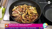 Burritos con tortilla casera (receta completa)