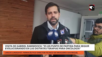 Visita de Gabriel Rabinovich Es un punto de partida para seguir evolucionando en las distintas terapias para oncología