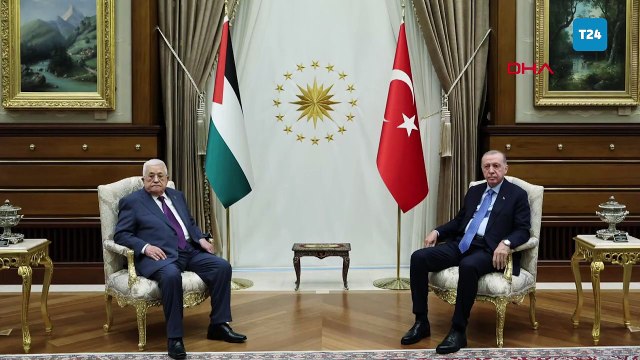 TBMM'de hitap etmek üzere Türkiye'ye gelen Filistin Devlet Başkanı Mahmud Abbas, Cumhurbaşkanı Erdoğan'la görüştü