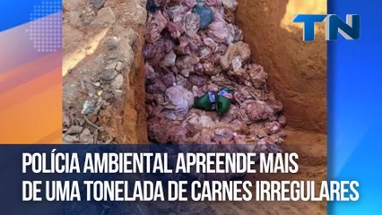 Polícia Ambiental apreende mais de uma tonelada de carnes irregulares
