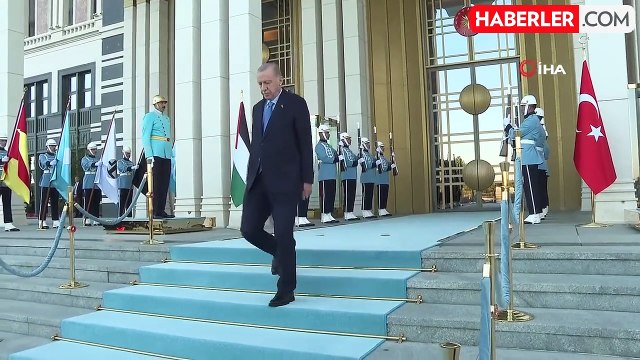 Cumhurbaşkanı Erdoğan, Filistin Devlet Başkanı Abbas ile bir araya geldi