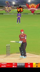 SRH VS KKR LAST OVER DRAMA ‍ IPL 2024 IN REAL CRICKET 24 #SHORTS